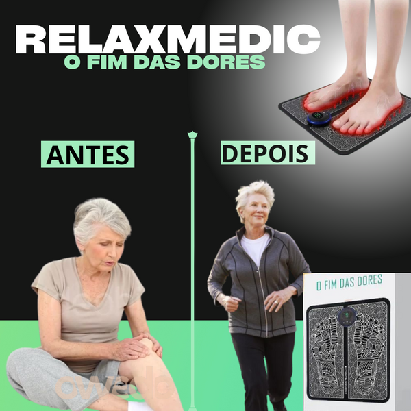 Massageador RelaxMedic®  - Reduz Dores e Inchaços